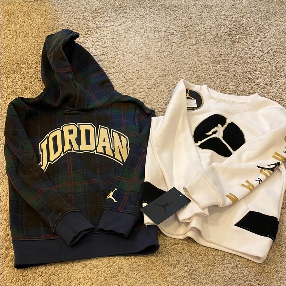 2 Nike Jordan sweatshirts size 4/XS